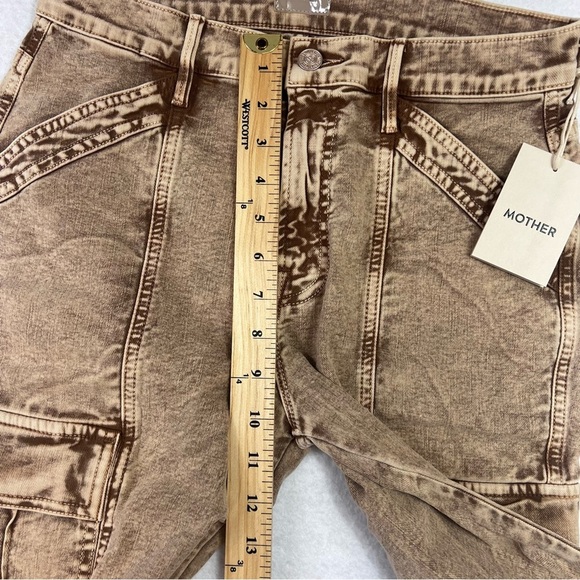 MOTHER Jeans The Swiss Army Desperado Heel Jeans in Tan Sz 28 NWT - Picture 6 of 16
